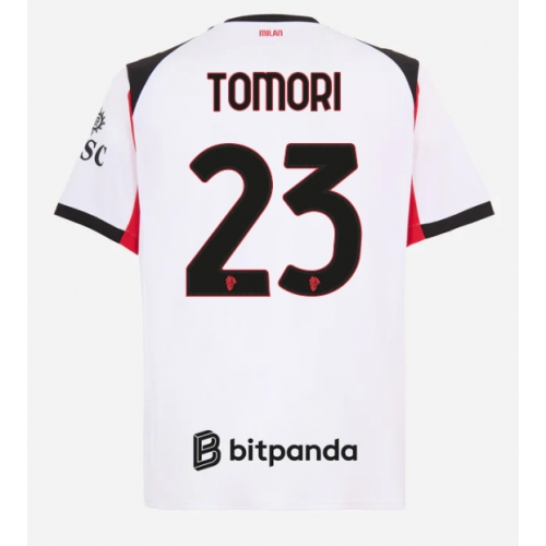 Billige Fotballdrakt AC Milan Fikayo Tomori #23 Replika Bortedrakt 2025-26 Kortermet Billige Fotballdrakt AC Milan Fikayo Tomori #23 Replika Bortedrakt 2025-26 Kortermet